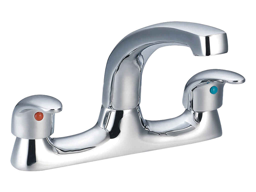 Kitchen Taps Mylife Bathrooms Flo Dual Flow Kitchen Deck Sink Mixer
