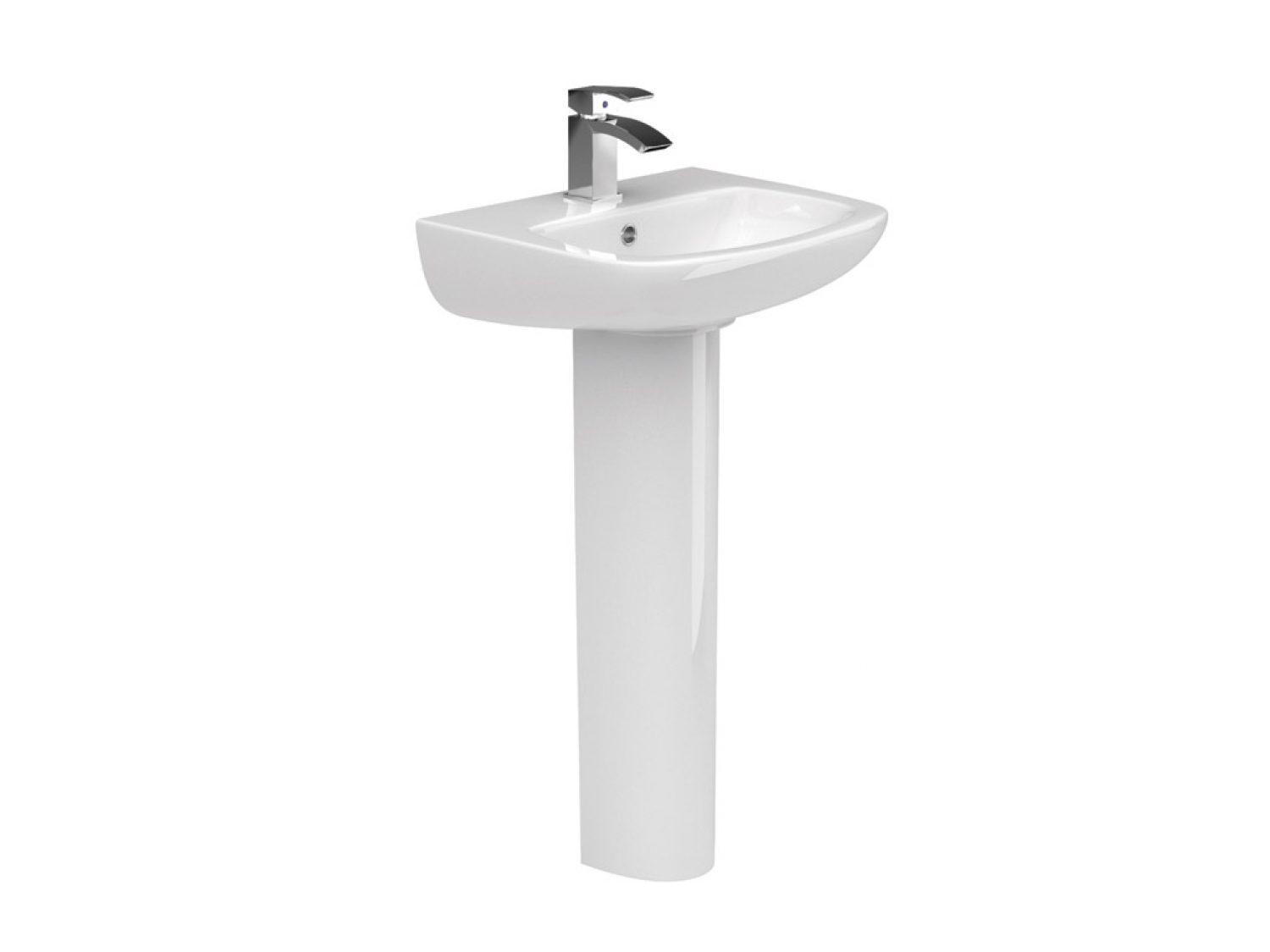 Rio Sp 500mm Cloakroom Basin Pedestal Mylife Bathrooms